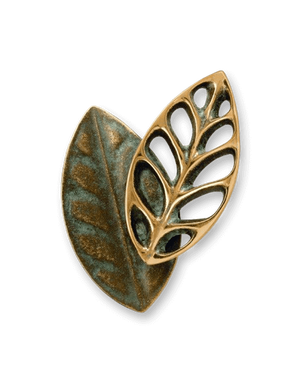 Ornament med blader i bronse fra Sigvartsen Steinindustri