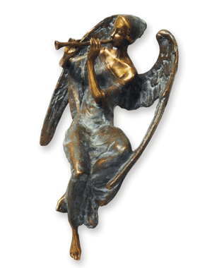 Engel i bronse fra Sigvartsen Steinindustri