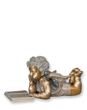 Ornament av engel i bronse fra Sigvartsen Steinindustri